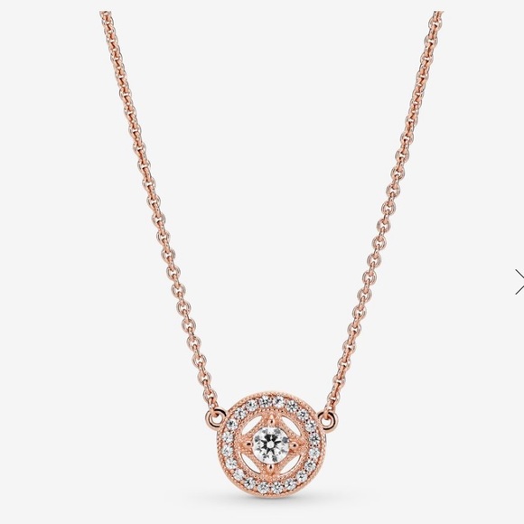 Pandora Jewelry - PANDORA Vintage Circle Collier Necklace - Rose Gold